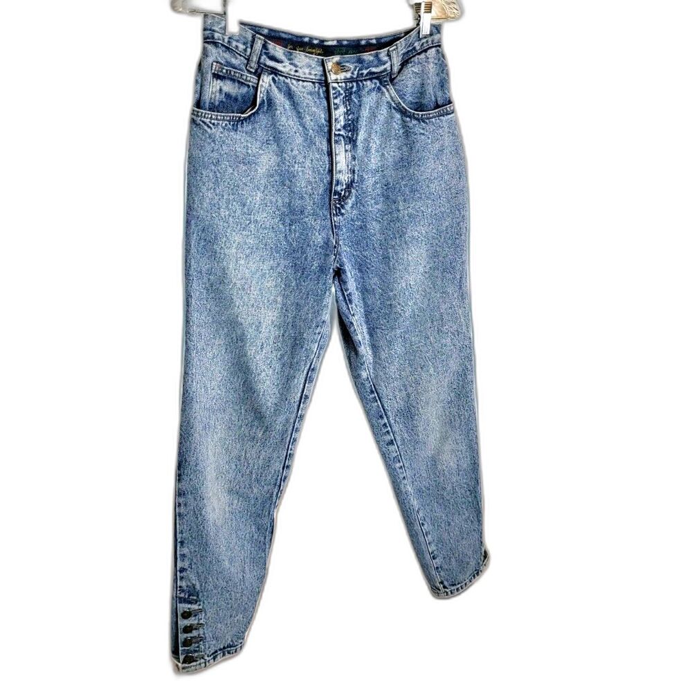Vintage Filippo Totti High Waisted Acid Washed Taper Mom Jeans 90s retro Sz13